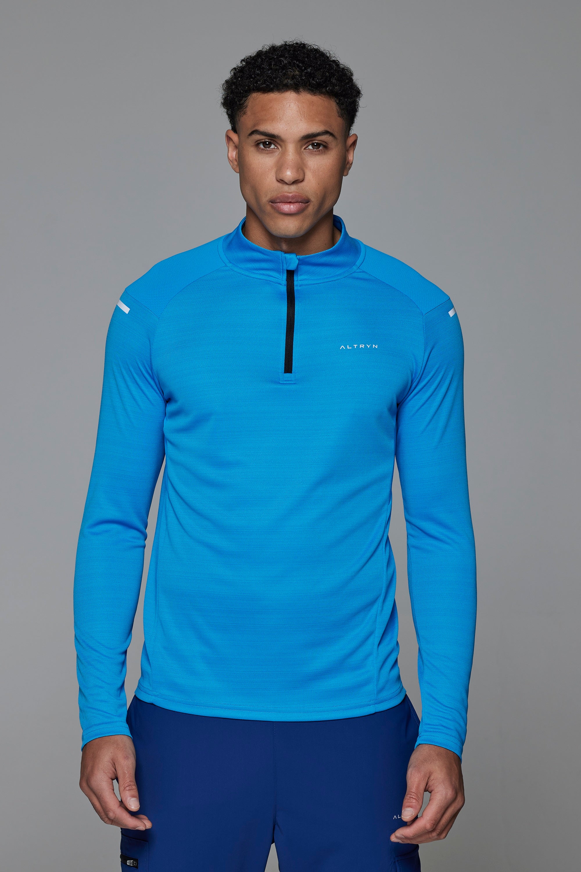 Pike Tech Quarter Zip Top - Azure